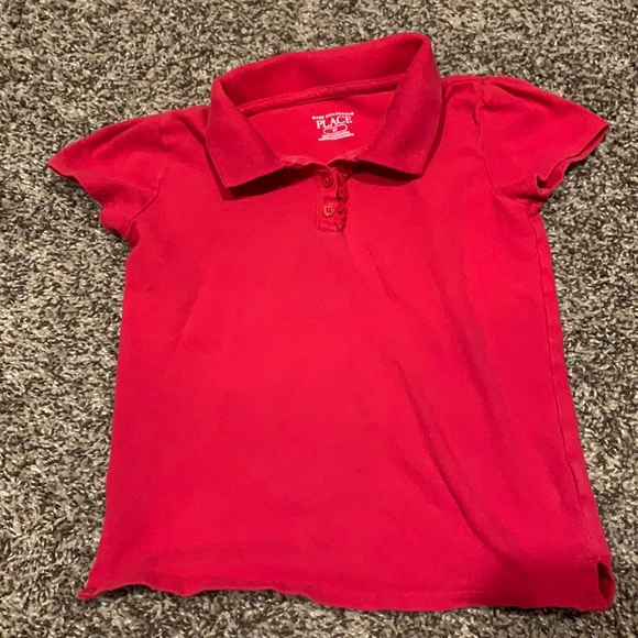 Girls red uniform tops - Picture 1 of 2